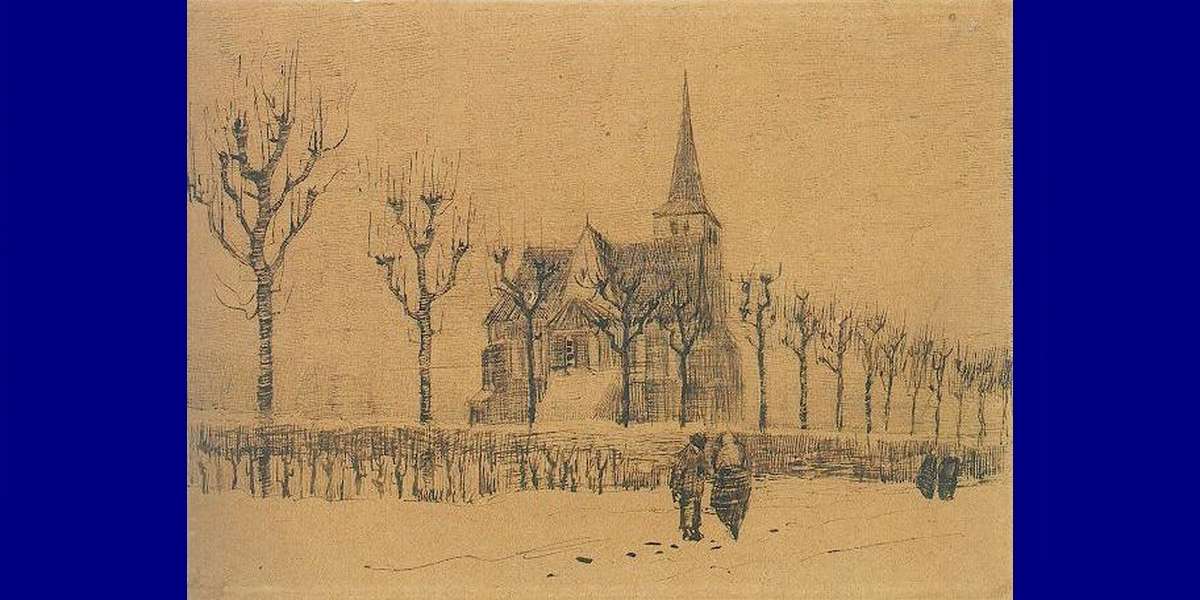 Landschap met kerk - header