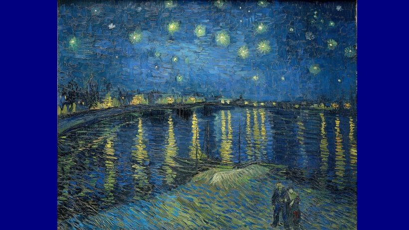 Sterrennacht boven de Rhone