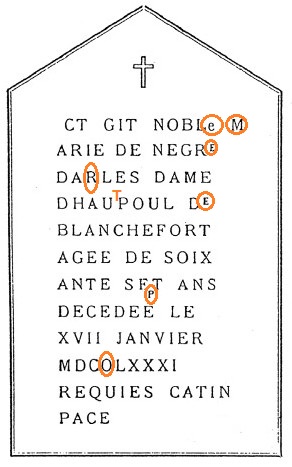 staand Marie de Negre