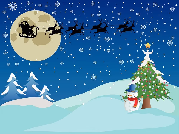 8 vliegende rendieren