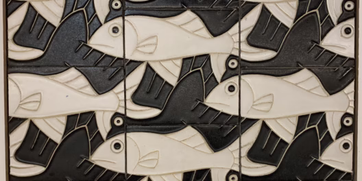 Vogels en vissen van Maurits Escher