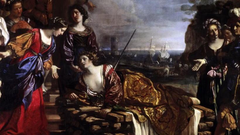 Guercino dood van Dido