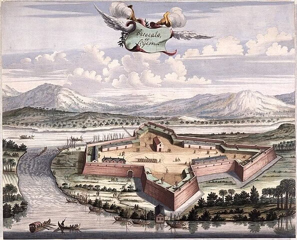 Nederlands fort op Ceylon