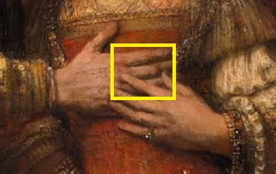 'Het Joodse bruidje' (detail)1