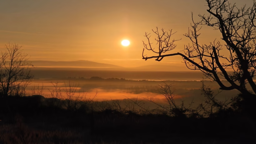 Zon landschap