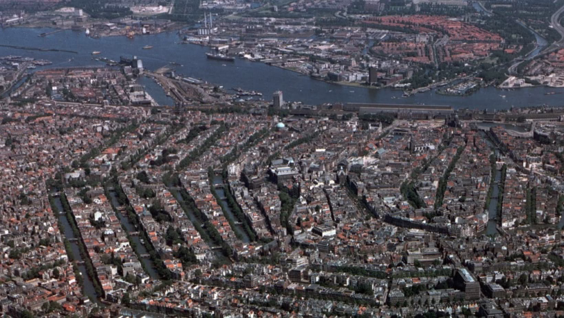 Luchtfoto van Amsterdam